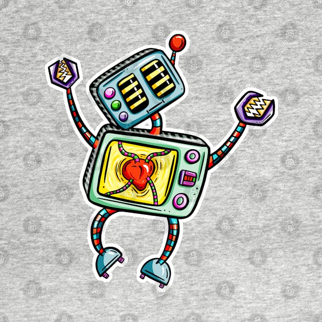 Jumping Cartoon Robot by Squeeb Creative